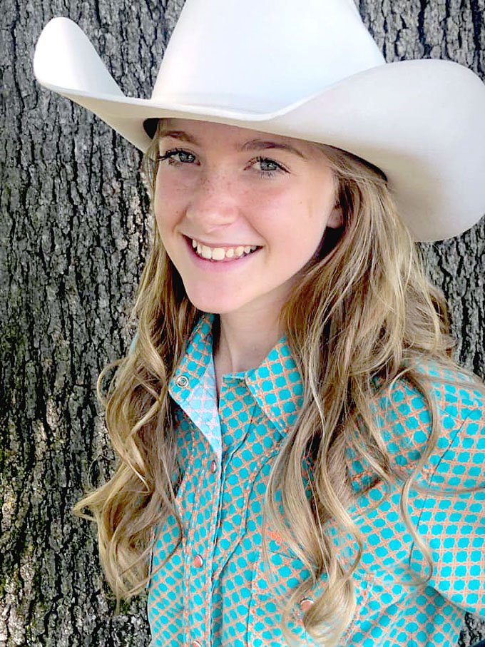 Submitted photo Savannah Perkins is a candidate for 2019 Lincoln Riding Club junior queen. Competition is interwoven throughout the 66th annual Lincoln Rodeo and the winner will be selected during the final performance of the rodeo which begins at 8 p.m. on Saturday, Aug. 10, 2019.