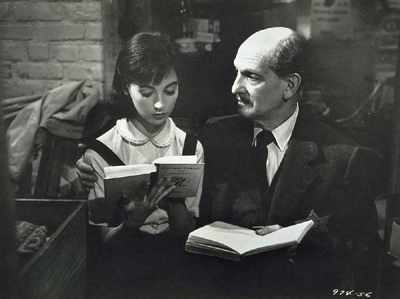 Millie Perkins, who made her film debut in the title role of The Diary of Anne Frank, was a model who had never studied nor aspired to be an actress before director George Stevens saw her photos on the covers of several magazines and convinced her to read for the part. She’s shown here with Joseph Schildkraut, who played her father, Otto Frank, in the 1959 film. 