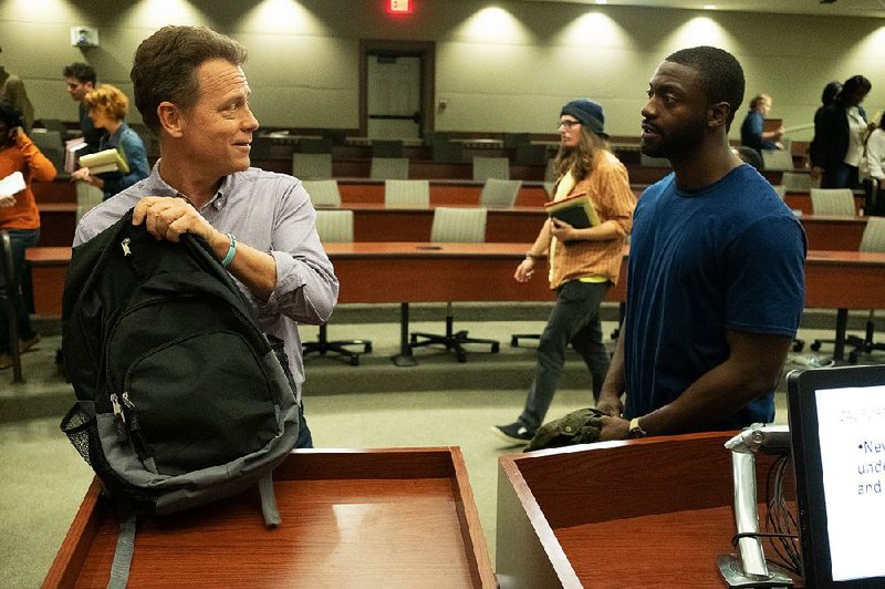 The director of the California Innocence Project, Justin Brooks (Greg Kinnear), works to free a falsely convicted football star (Aldis Hodge) in Tom Shadyac’s pulled-from-the-headlines drama Brian Banks. 