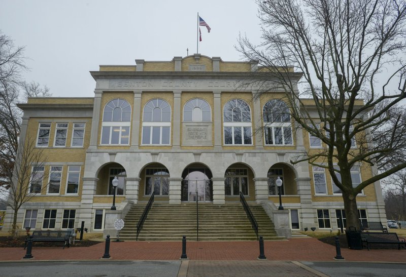 The Benton County Courthouse is shown, Thursday, February 28, 2019 in downtown Bentonville. 