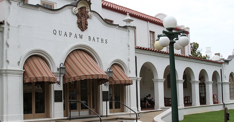 The Sentinel-Record/Tanner Newton OPEN FOR BUSINESS: Quapaw Baths & Spa reopened its water-related services on Friday after tests for Legionella bacteria came back negative.