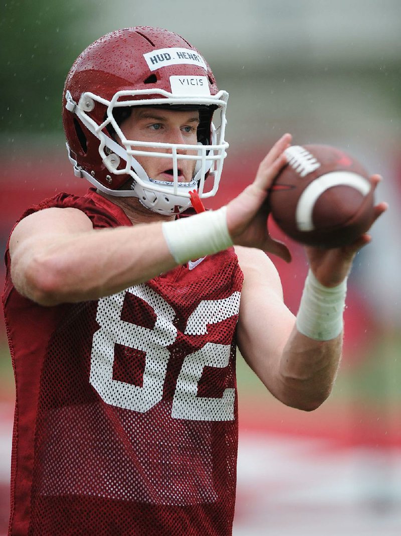 Arkansas freshman tight end Hudson Henry continued a family tradition by following in the footsteps of his father and his two older brothers and signing with the Razorbacks. “There’s nothing like being a Razorback,” said Mark Henry, Hudson’s father.