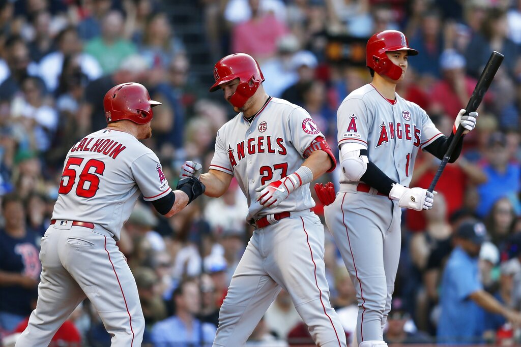 Ohtani, Trout homer to lead Angels past Royals 5-2