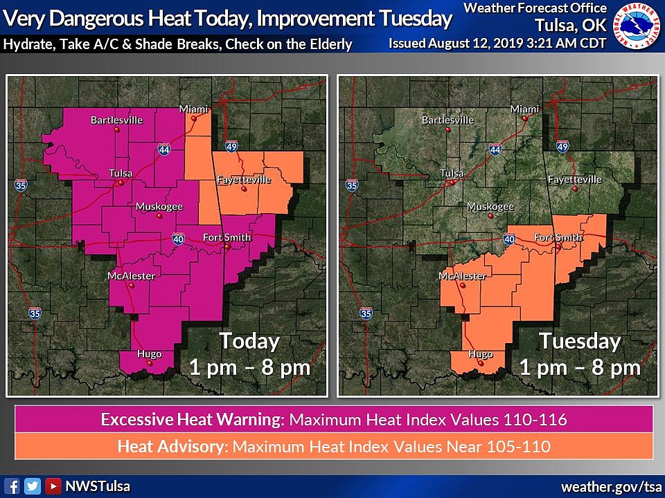 Northwest Arkansas under heat advisory as dangerous heat grips parts of ...