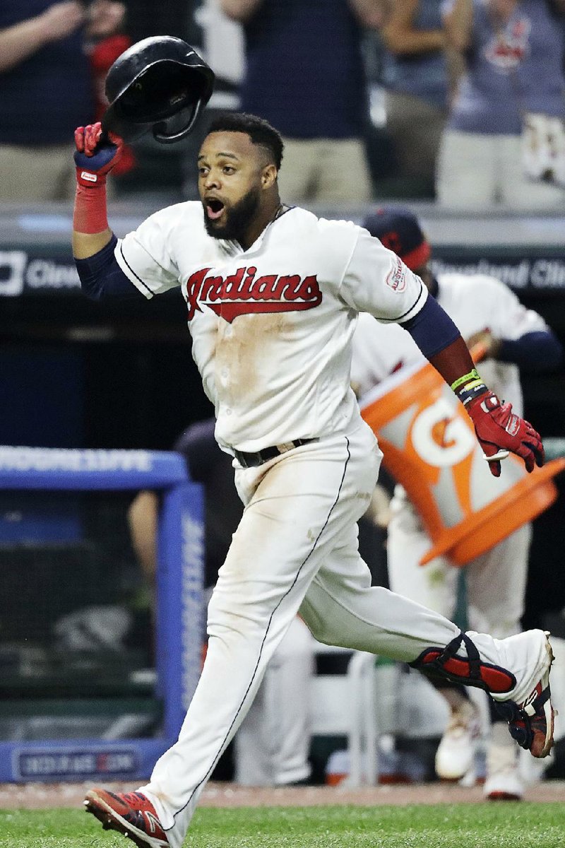 Carlos Santana of the Cleveland Indians hit a solo home run in the bottom of the ninth inning to give the Indians a 6-5 victory over the Boston Red Sox.