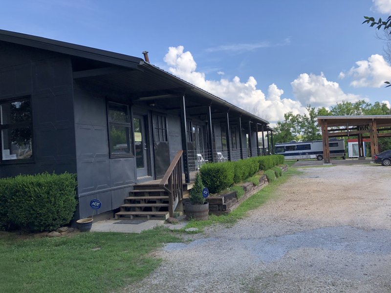File photo/NWA Democrat-Gazette/STACY RYBURN The site of the future Prairie Street Live venue is seen July 3 at 509 W. Prairie St. The Planning Commission on Monday approved its permit to have outdoor music. story.lead_photo.caption