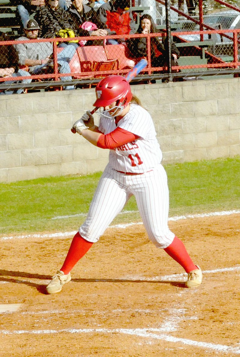 MARK HUMPHREY ENTERPRISE-LEADER/Farmington 2019 graduate Alyssa Reed earned All-State honors and represented the Lady Cardinals in the 2019 All-Star game. She batted .532 with 41 RBIs and 7 homers as a senior.