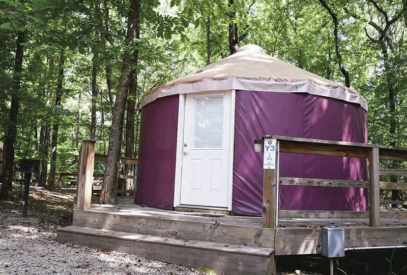 The Sentinel-Record/Grace Brown
A yurt at Catherine's Landing.