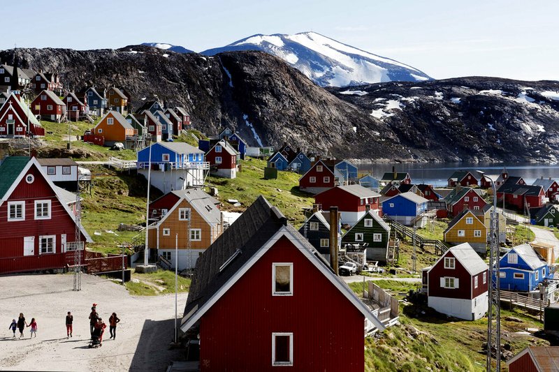 This July 11, 2015 file photo shows a general view of the town of Upernavik in western Greenland. Aiming to put his mark on the world map, President Donald Trump has talked to aides and allies about buying Greenland for the U.S. A Trump ally told The Associated Press on Thursday, Aug. 15, 2019 that the president had discussed the purchase but was not serious about it. And a Republican congressional aide said Trump brought up the notion of purchasing Greenland in conversations with lawmakers enough times to make them wonder, but they have not taken his comments seriously. (Linda Kastrup/Ritzau Scanpix via AP)