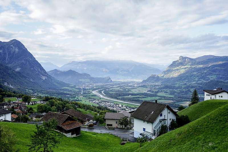 Triesenberg, the town at the highest elevation in Liechtenstein, offers beautiful views. Europe's fourth-smallest country has marked its 300th anniversary by joining all of its 11 towns via 46.6 miles of twisting, mountainous hiking trails. (Photo by Marina Pascucci via The New York Times)