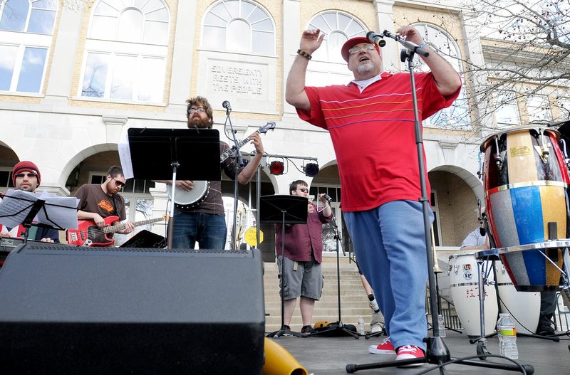 Frisco Festival -- With live music from ArkanSalsa (pictured) &amp; Son Sin Gnero, 5-10 p.m. Aug. 23 and music on the Frisco Stage all day Aug. 24, downtown Rogers. Most events free. DowntownRogersInc.org.