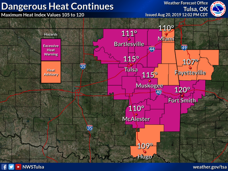 Heat index tops 100 in Northwest Arkansas Northwest Arkansas DemocratGazette