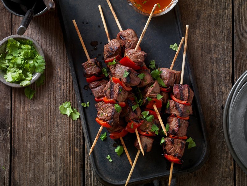 Spicy Portuguese Beef Kebabs
Courtesy of Cattlemen's Beef Board