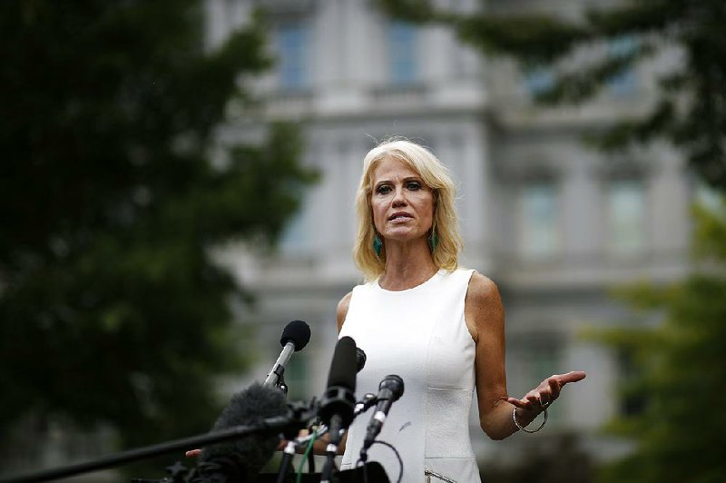 “We’re always concerned about the deficit,” White House adviser Kellyanne Conway said Wednesday outside the White House. “We also need to fund a lot of the projects and programs that are important to this country.”