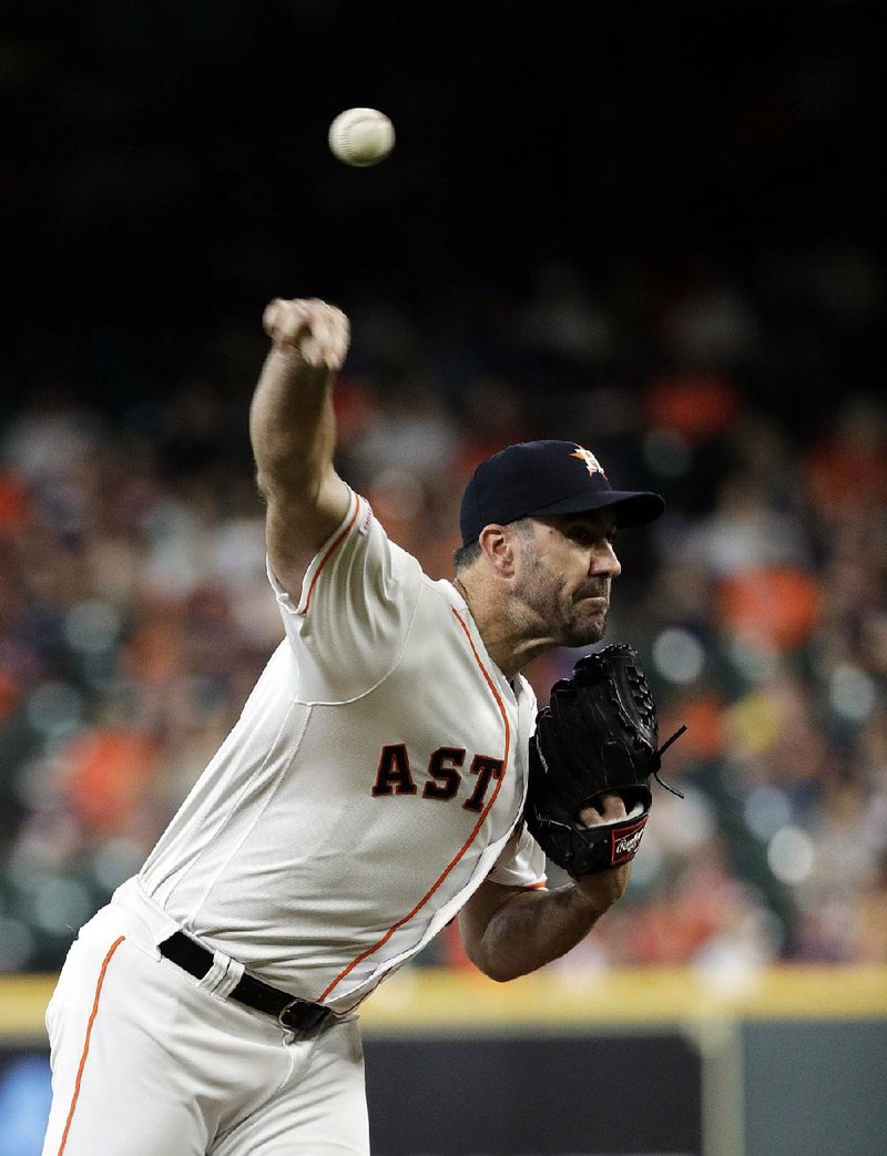 Houston Astros starting pitcher Justin Verlander allowed two hits Wednesday night against Detroit, but they were both home runs in a 2-1 loss to the Tigers. 