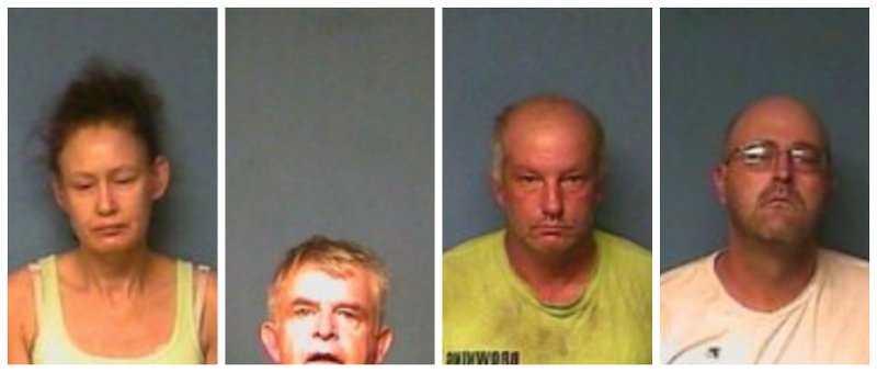 Christy Dennis, 41, Robert Garner, 64, Robert Clark, 44, and Timmy Hubmann, 41, all face capital murder charges in a man's death, authorities said.