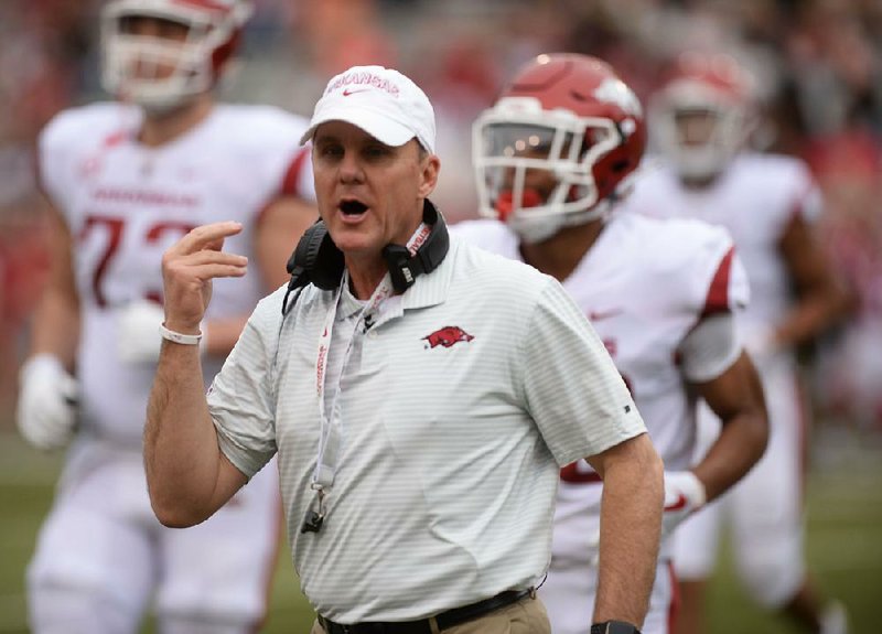 Arkansas Coach Chad Morris said the struggles of the 2-10 season in 2018 are behind his players. “Year in, year out, we want to compete for championships,” he said. “But to win championships first, you’ve got to develop champions, and our staff is doing a tremendous job of doing that and recruiting that way and turning young men into champions.”