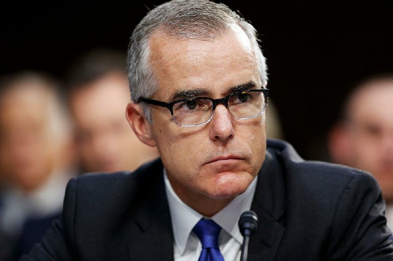 Former acting FBI Director Andrew McCabe is shown in this photo.
