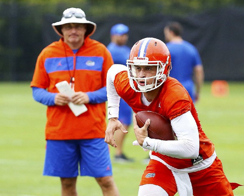 Florida quarterback Feleipe Franks (13) leads the Gators, who won 10 games last year, against Miami in the season opener for both teams.