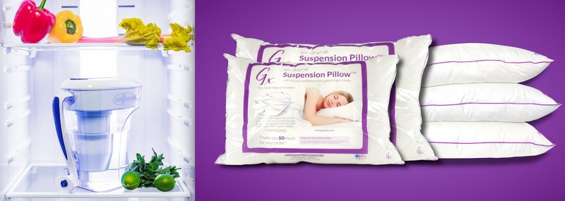8- Cup ZeroWater and Gx Suspension Pillow
