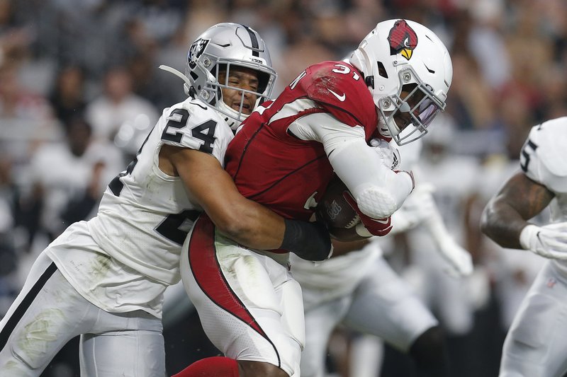 Raiders rookie safety Johnathan Abram 'sounds like a veteran' on