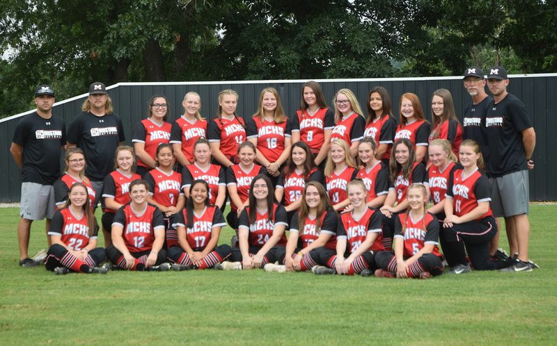 RICK PECK/SPECIAL TO MCDONALD COUNTY PRESS The 2019 McDonald County Lady Mustang softball team.