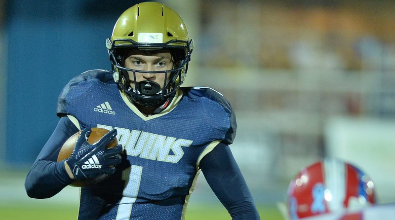 Senior Mason Kolb returns at wide receiver for Pulaski Academy. 