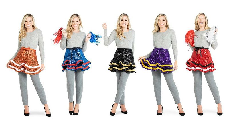 Fashionista college students — or alumnae with school spirit — can property entertain the tailgate crowds, thanks to Haute Hostess Aprons’ revamped Collegiate Collection. The collection features aprons whose color schemes match those of a variety of schools.

