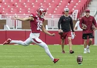 Razorbacks hold off FCS Portland State | The Arkansas Democrat-Gazette ...