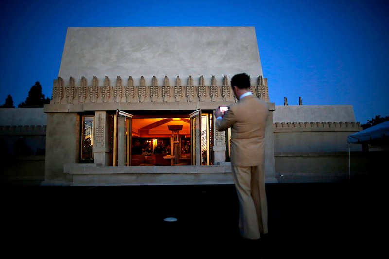 TNS/Los Angeles Times/ BARBARA DAVIDSON Hollyhock House, one of American architect Frank Lloyd Wright's masterpieces and his first project in Los Angeles, is shown here in February 2015. story.lead_photo.caption