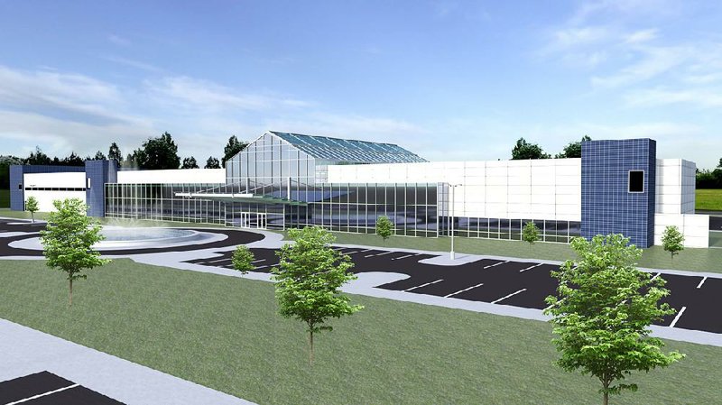 An artist rendering shows the recreational and aquatic center proposed for Harrison. 