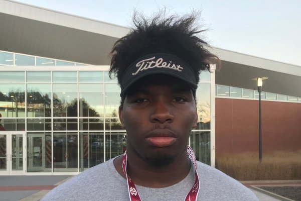 Arkansas offensive line commitment Ty’Kieast Crawford.