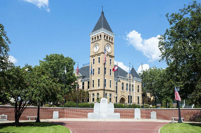 The Saline County Courthouse in Benton is shown in this 2019 file photo. (Arkansas Democrat-Gazette file photo)