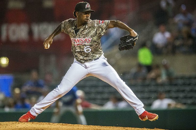 Arkansas starter Justin Dunn went 42/3 innings, allowing 6 hits and  3 runs while striking out 3 in a 3-1 loss to Tulsa in a Texas League  North Division playoff Thursday at Dickey-Stephens Park in North  Little Rock. See more photos at arkansasonline.com/galleries.