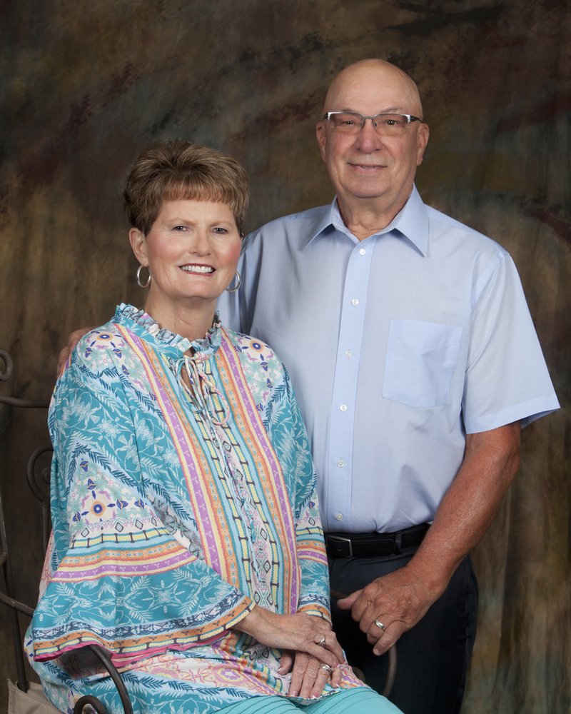 Couple celebrating 50th wedding anniversary