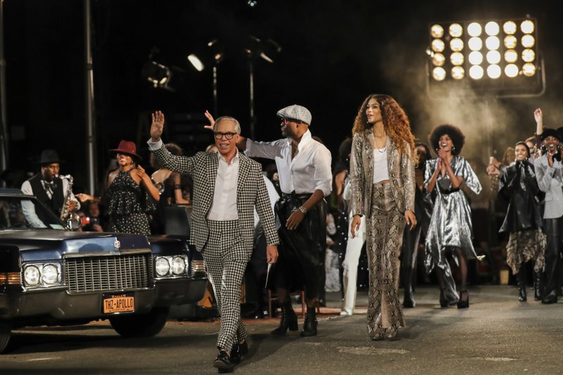 Designer Tommy Hilfiger is seen after the Tommy Hilfiger show during Fashion Week in New York, Sunday, Sept. 8, 2019. (AP Photo/Jeenah Moon)