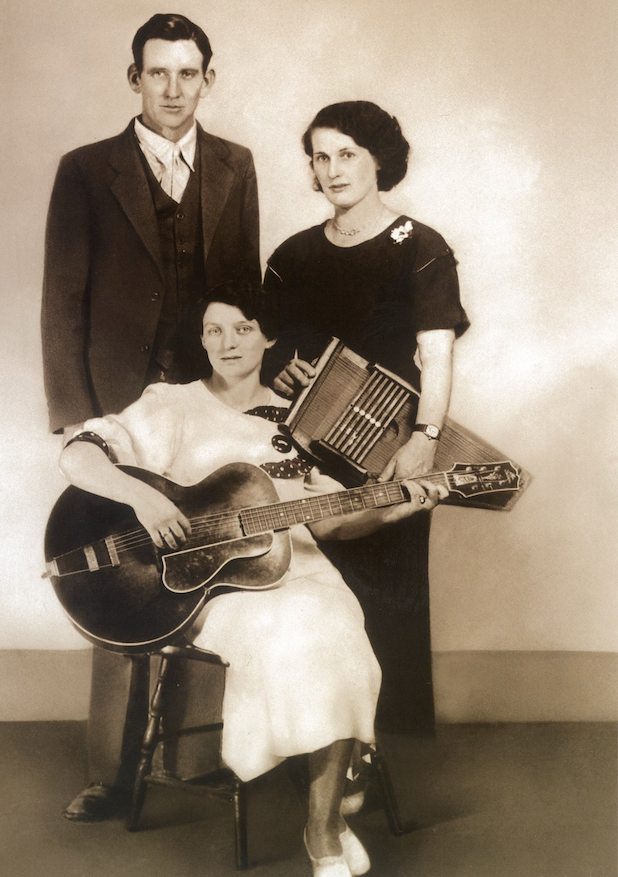 The Original Carter Family are featured prominently in Ken Burns’ new PBS series, "Country Music." Group members are (from left) A.P. Carter, Maybelle Carter and Sara Carter. The series starts today on AETN. (Courtesy of Carter Family Museum)
