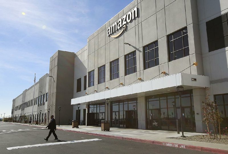 The Federal Trade Commission is interviewing Amazon vendors to find out if they are being treated fairly by the e-commerce company, whose warehouse in Sacramento, Calif., is shown above.