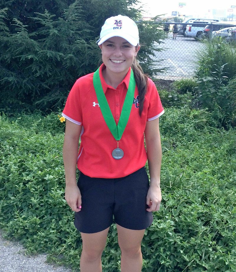 RICK PECK/SPECIAL TO MCDONALD COUNTY PRESS Lily Allman took fifth place at the Springfield Catholic Girls' Golf Tournament held Sept. 3 at the Bill and Payne Stewart Golf Course in Springfield.