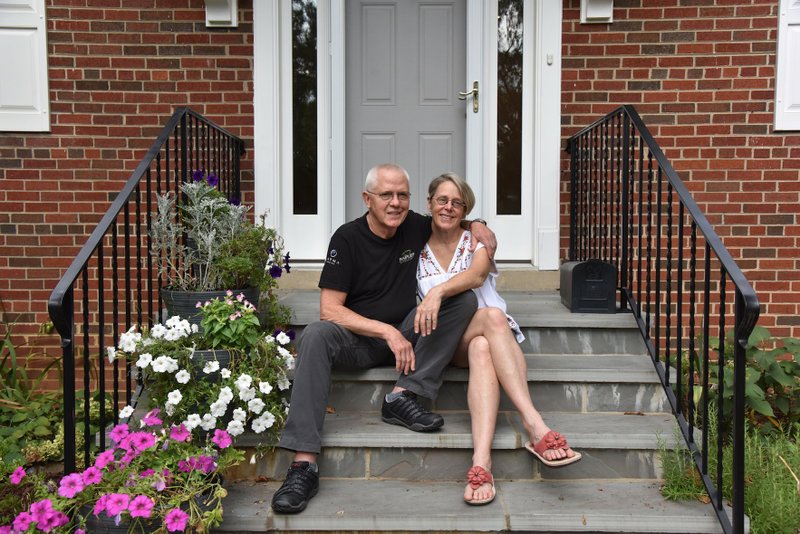 Foster Lott and his wife, Katharine Alter remodeled the main level of the Maryland home for one-floor living so it would be possible to stay in the house as they aged. Washington Post photo by Marvin Joseph
