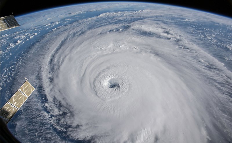 Cameras outside the International Space Station captured this view of Hurricane Florence the morning of Sept. 12, 2018, as it churned across the Atlantic with winds of 130 mph. (Photo provided by NASA)