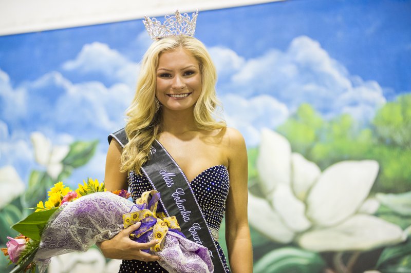 MaKenna Greer after she was newly-crowned 2019 Miss Columbia County Fair Queen on Monday. 