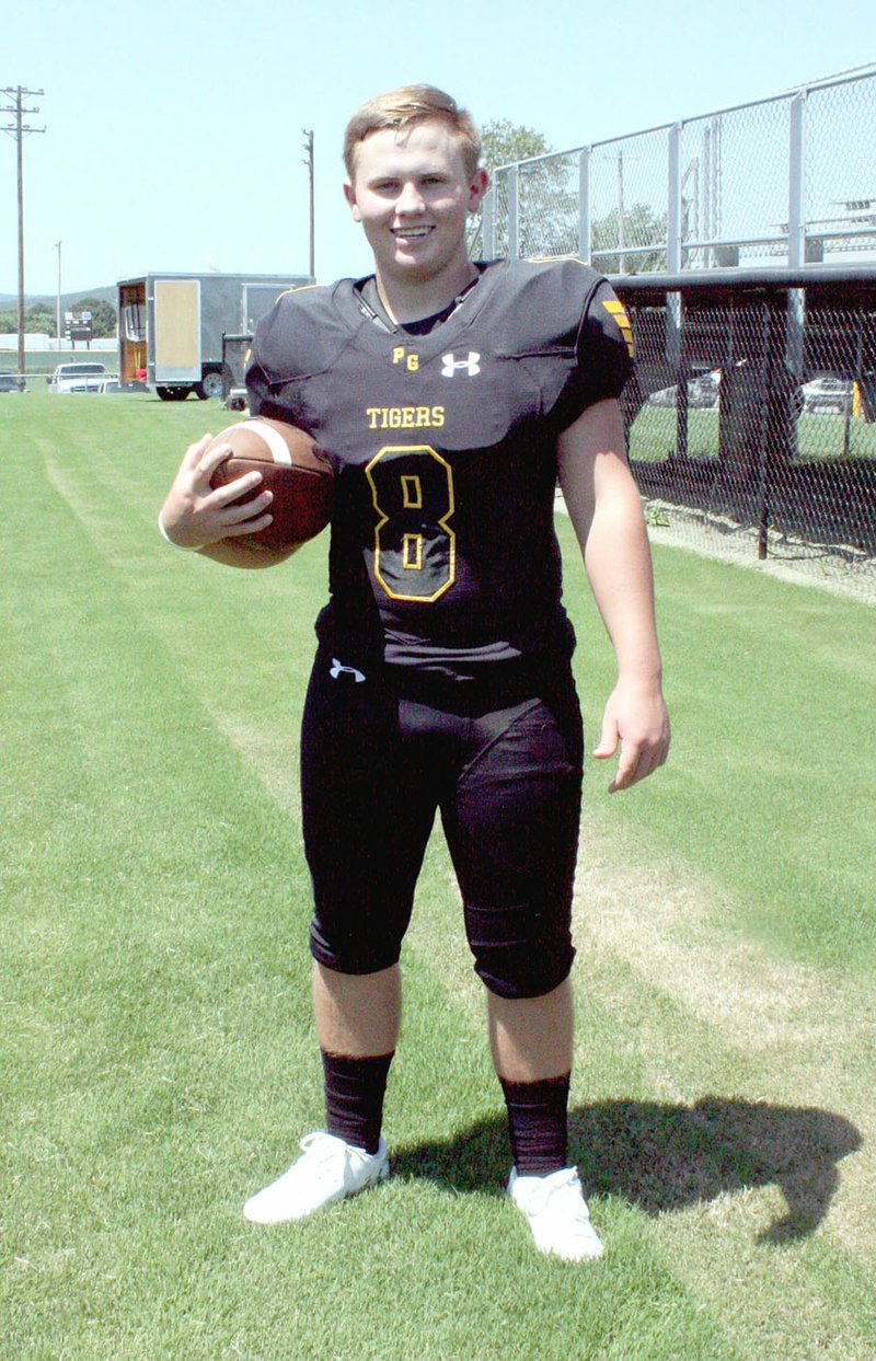 MARK HUMPHREY ENTERPRISE-LEADER Prairie Grove junior Jackson Sorters and the Tigers seek a win this Friday when they host Pottsville at 7 p.m. at Prairie Grove's Tiger Den Stadium. The Tigers lost last week, 45-8, on the road at Dardanelle.