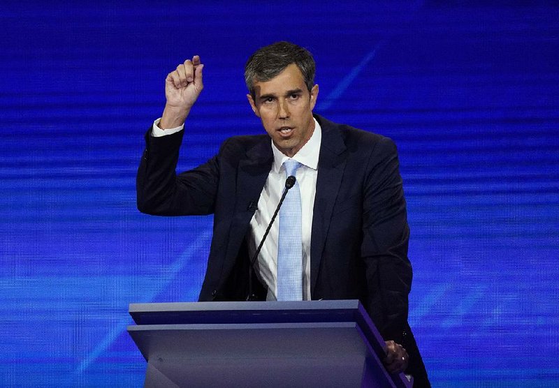 Beto O’Rourke spoke out on assault-type weapons during the Democratic presidential debate Sept. 12 in Houston. On Wednesday, he accused President Donald Trump of cowardice on gun laws. 