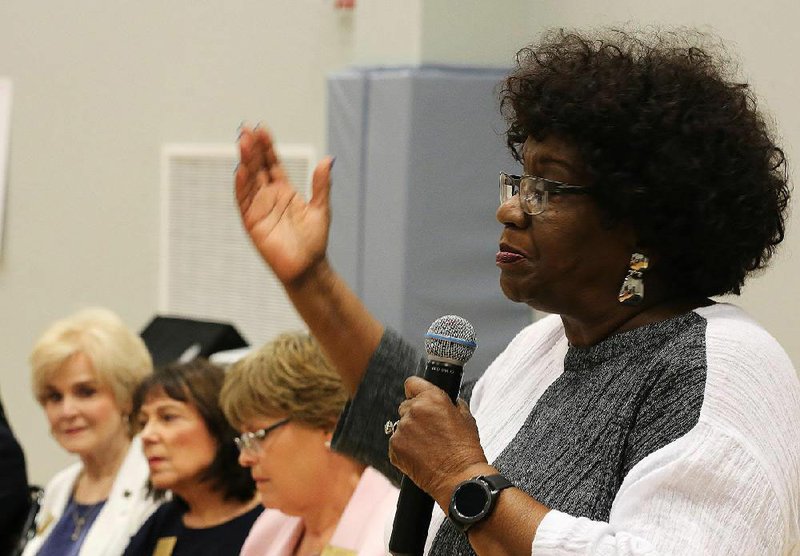 Sen. Linda Chesterfield, D-Little Rock, is shown speaking in this photo.