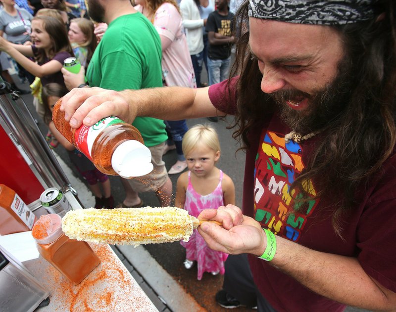 Main Street Food Truck Festival. Democrat-Gazette file photo/Thomas Metthe
