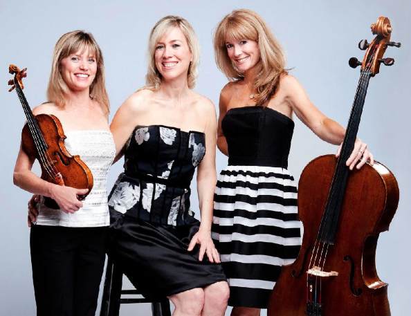 The Eroica Trio ó (from left) Sara Parkins, violin; Erika Nickrenz, piano; and Sara Sant'Ambrogio, cello	