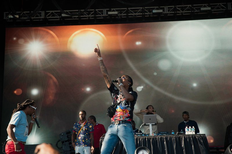 Photo courtesy Greg Noire Migos performs at a previous JMBLYA festival in Dallas. The Arkansas debut for the JMBLYA music festival features artists Playboi Carti, DaBaby, Murda Beatz, Lil Keed, OMB Peezy and headliner Juice WRLD.
