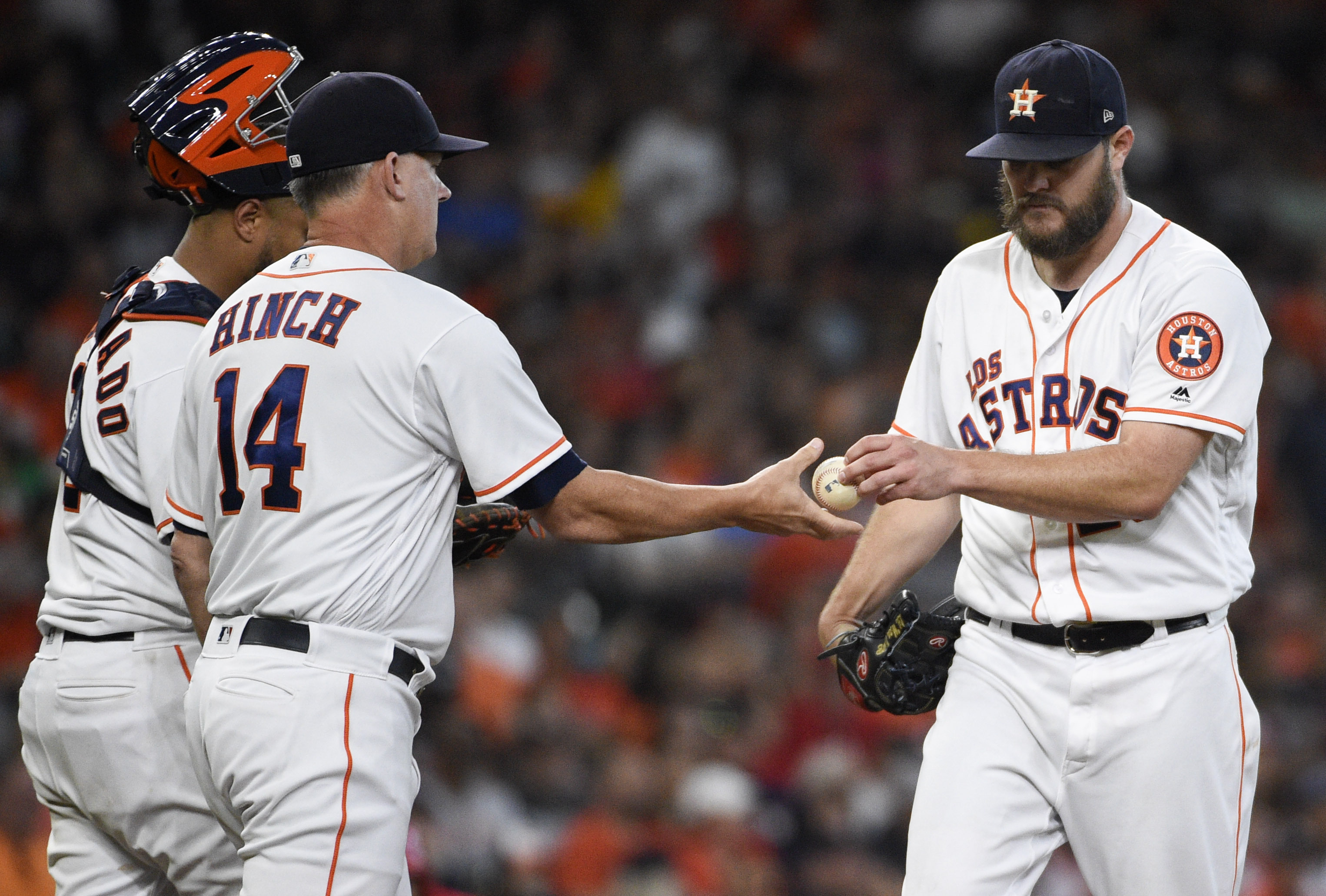 Maldonado's 3 RBIs lead Astros over A's 8-4 and into 1st