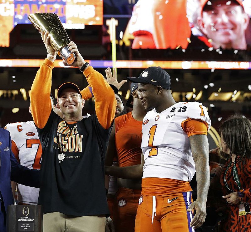 Dabo Swinney has led Clemson to national championships in two of the past three seasons. Arkansas Coach Chad Morris, who was Swinney’s offensive coordinator and quarterbacks coach in 2011-14, has a situation with the Razorbacks that is similar to the Tigers before they became a national power. 